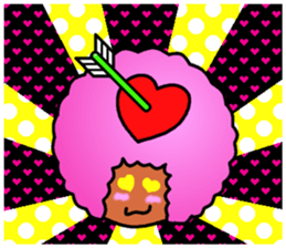 Flashy Afro sticker #12588628