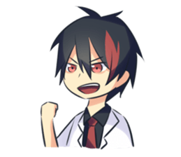 Red Veterinarian sticker #12846236