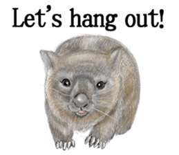 Cute animals sticker(English) sticker #12907119