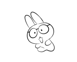 Koby the rabbit sticker #12990627