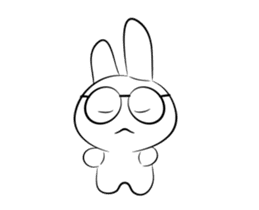 Koby the rabbit sticker #12990628