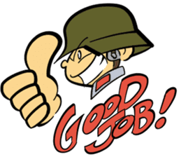The soldier-Victory sticker #13336379