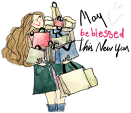 My Chopstick Girl x Happy Holidays sticker #14838550