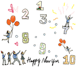 My Chopstick Girl x Happy Holidays sticker #14838556