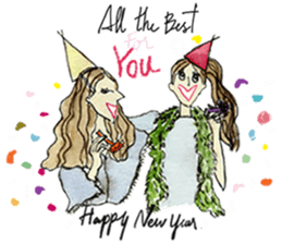 My Chopstick Girl x Happy Holidays sticker #14838558