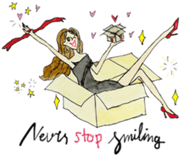 My Chopstick Girl x Happy Holidays sticker #14838564