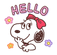 SNOOPY & BELLE sticker #691330