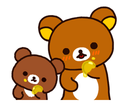 Rilakkuma~Korilakkuma with a new friend~ sticker #10247728