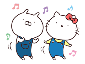 Hello Kitty × Usamaru sticker #13455195
