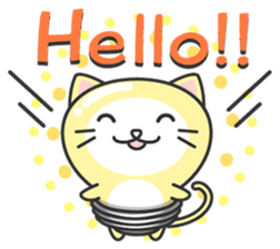 light bulb cat sticker #195361