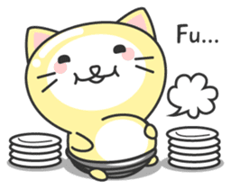 light bulb cat sticker #195380