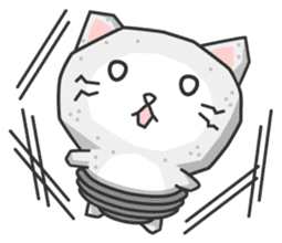 light bulb cat sticker #195384
