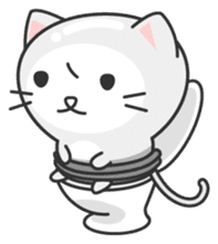 light bulb cat sticker #195400