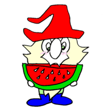 200 gnome gnome with fruits and vege sticker #3384370