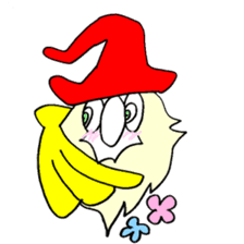 200 gnome gnome with fruits and vege sticker #3384371