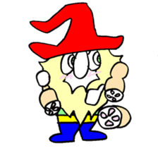 200 gnome gnome with fruits and vege sticker #3384372