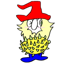 200 gnome gnome with fruits and vege sticker #3384373