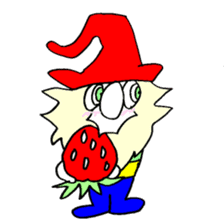 200 gnome gnome with fruits and vege sticker #3384375