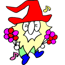 200 gnome gnome with fruits and vege sticker #3384379
