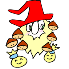 200 gnome gnome with fruits and vege sticker #3384381