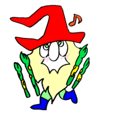 200 gnome gnome with fruits and vege sticker #3384387
