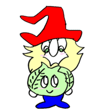 200 gnome gnome with fruits and vege sticker #3384388