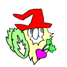 200 gnome gnome with fruits and vege sticker #3384395