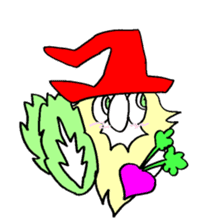 200 gnome gnome with fruits and vege sticker #3384395