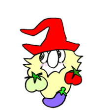 200 gnome gnome with fruits and vege sticker #3384396