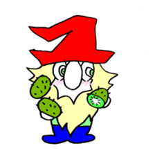 200 gnome gnome with fruits and vege sticker #3384397