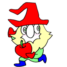 200 gnome gnome with fruits and vege sticker #3384398