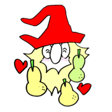 200 gnome gnome with fruits and vege sticker #3384400
