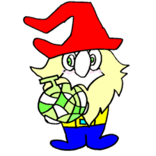 200 gnome gnome with fruits and vege sticker #3384403