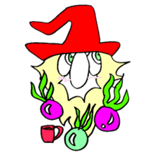 200 gnome gnome with fruits and vege sticker #3384406