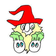 200 gnome gnome with fruits and vege sticker #3384409