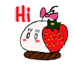 Strawberry Daifuku-chan sticker #3840784