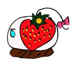 Strawberry Daifuku-chan sticker #3840786