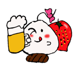 Strawberry Daifuku-chan sticker #3840796