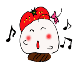 Strawberry Daifuku-chan sticker #3840810