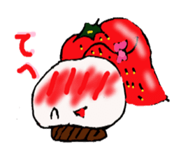 Strawberry Daifuku-chan sticker #3840815