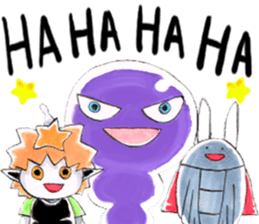 Ailey Is A Little Alien With Friends sticker #5440855