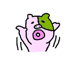Po-kun piglet. sticker #6371477