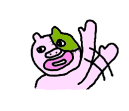Po-kun piglet. sticker #6371478