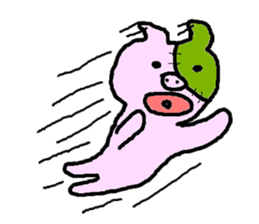Po-kun piglet. sticker #6371479