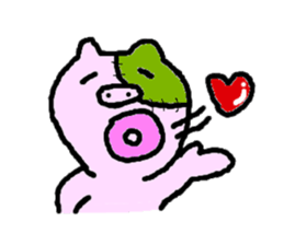 Po-kun piglet. sticker #6371489