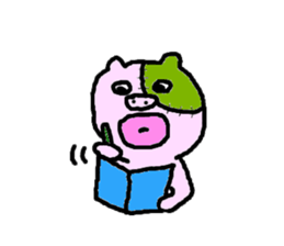 Po-kun piglet. sticker #6371491