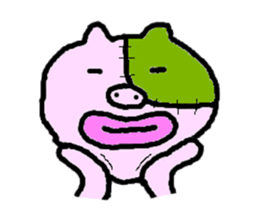 Po-kun piglet. sticker #6371492