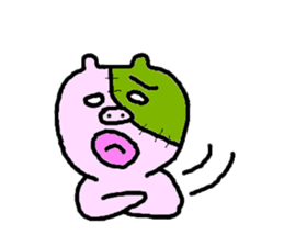 Po-kun piglet. sticker #6371500