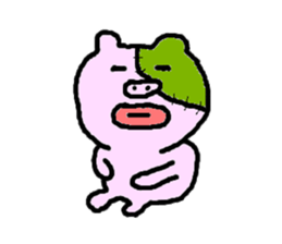 Po-kun piglet. sticker #6371506
