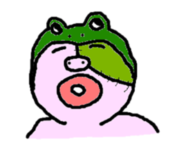 Po-kun piglet. sticker #6371508